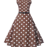 Brown 1950s Dress
