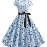 Rockabilly Sky Blue Dress