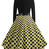 Žlté rockabilly šaty