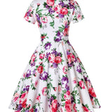 50s Pin-Up Style White Skirt