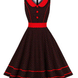 Čierne a Červené Pin Up Rúcho