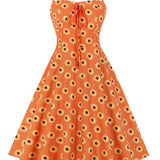 Oranžové Pin Up Rúško