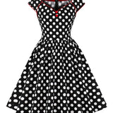 Rockabilly Pin-Up Šaty vo Veľkej Veľkosti