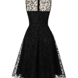 Čierna Rockabilly Pin-Up Robe