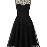 Čierna Rockabilly Pin-Up Robe