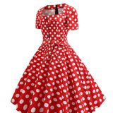 Červené Rúcho Pin Up z 60. rokov