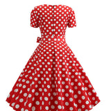 Červené Rúcho Pin Up z 60. rokov