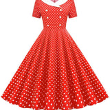Červené retro šaty inšpirované 60. rokmi