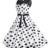 White Rockabilly Dress