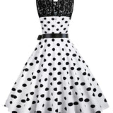 White Rockabilly Dress