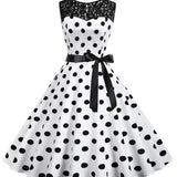 White Rockabilly Dress