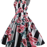 Rayé Rockabilly Robe