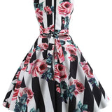 Rayé Rockabilly Robe