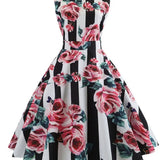 Rayé Rockabilly Robe