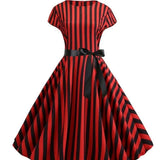 Červená Rockabilly Robe ve Stylu 50. let