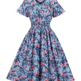 Retro Pin Up Šaty v Štýlovom Dizajne