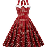 Chic Bordeaux Vintage Šaty z 60. rokov