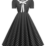 Retro Rockabilly Šaty pre Veľké Veľkosti