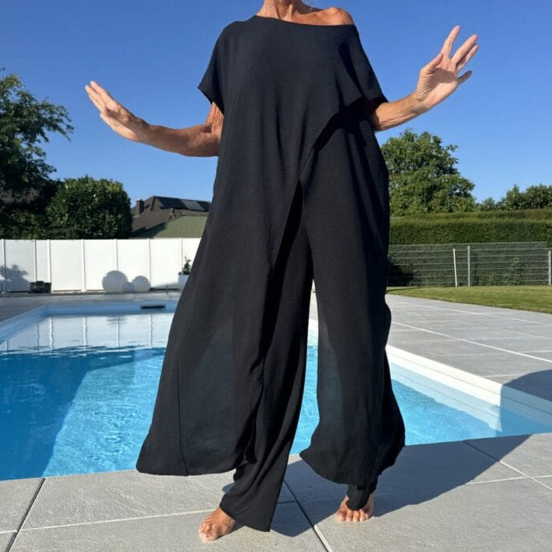 Gabbie™ Elegantný Dvojdielny Set s Odhalenými Ramienkami