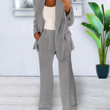 Camille | Set: Blazer and Wide-Leg Trousers