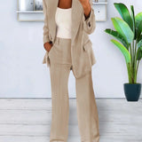 Camille | Set: Blazer and Wide-Leg Trousers